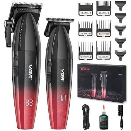 طقم ماكنتين حلاقة VGR V-640 (تصفير+تنعيم)