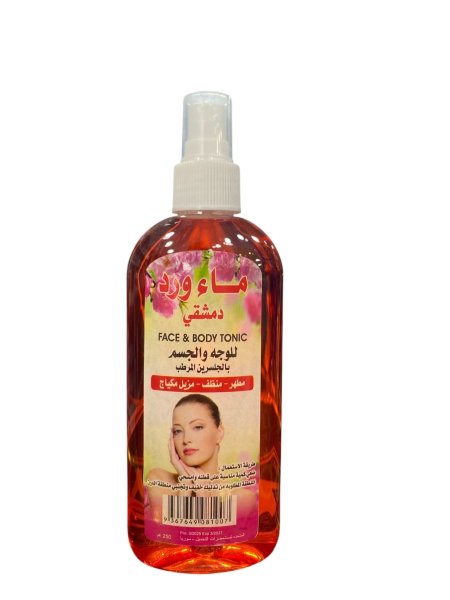 مطهر ومنظف ماء الورد للوجه